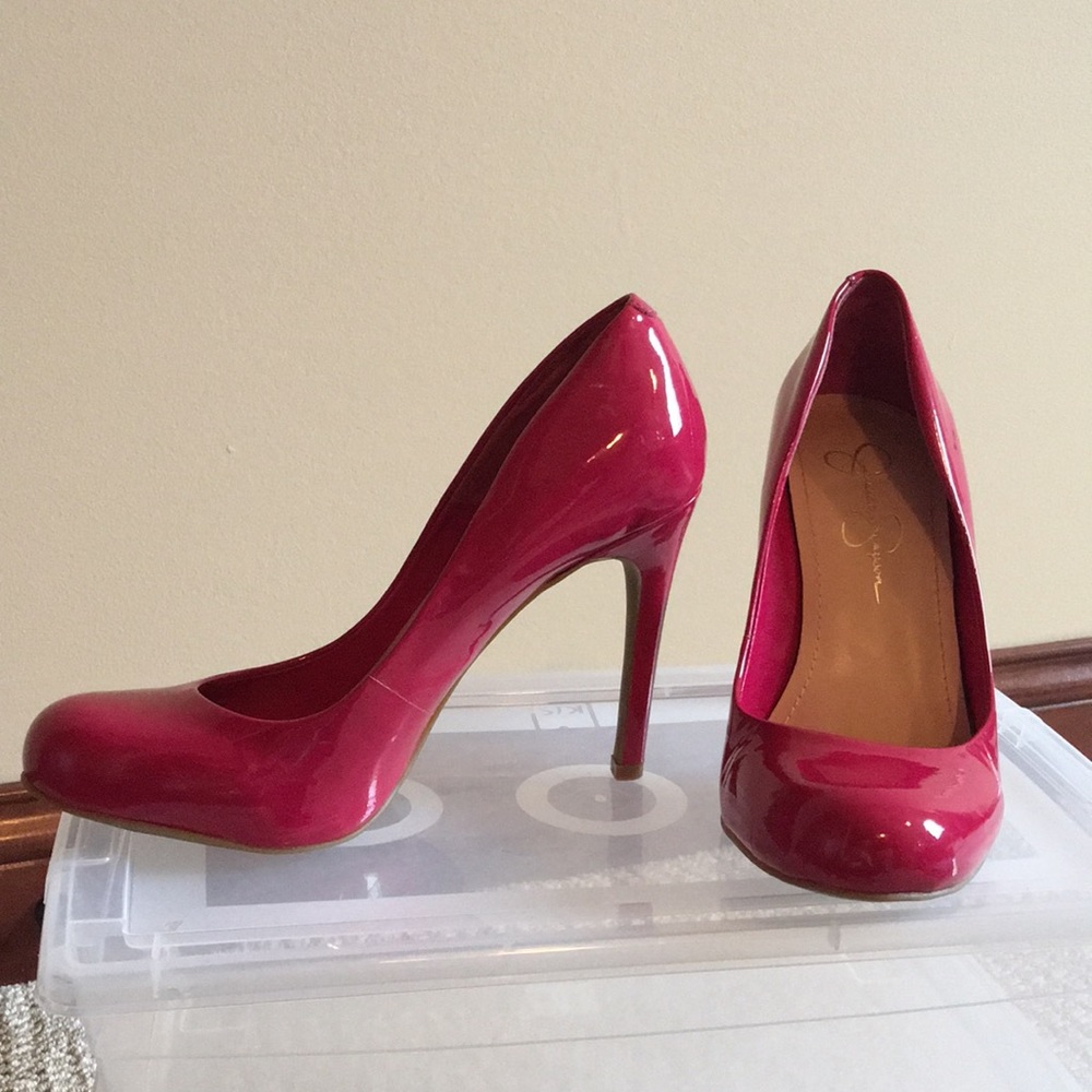 Shoes hot pink patent leather Jessica Simpson